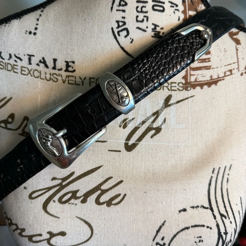 Golf Palisades Genuine Italian Calfskin Designer Dress Golf Conchos Belt